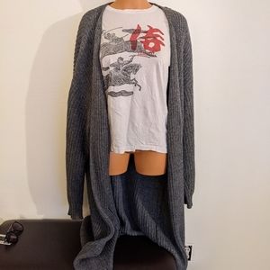 American Apparel long thick knit cardigan M